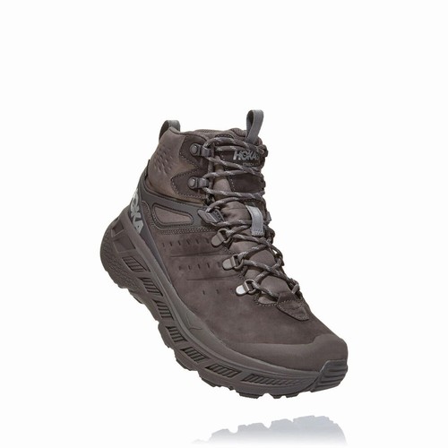 Hoka One One STINSON MID GORE-TEX Hiking Shoes For Men India Grey IN-0543